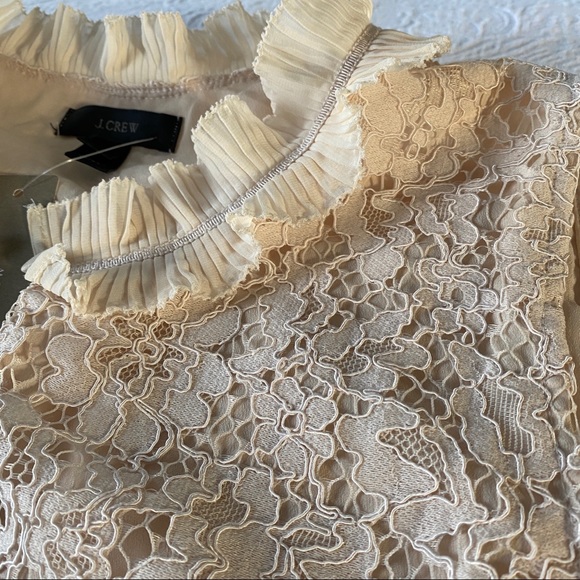 J. Crew sleeveless lace ruffle neck top - Picture 6 of 7